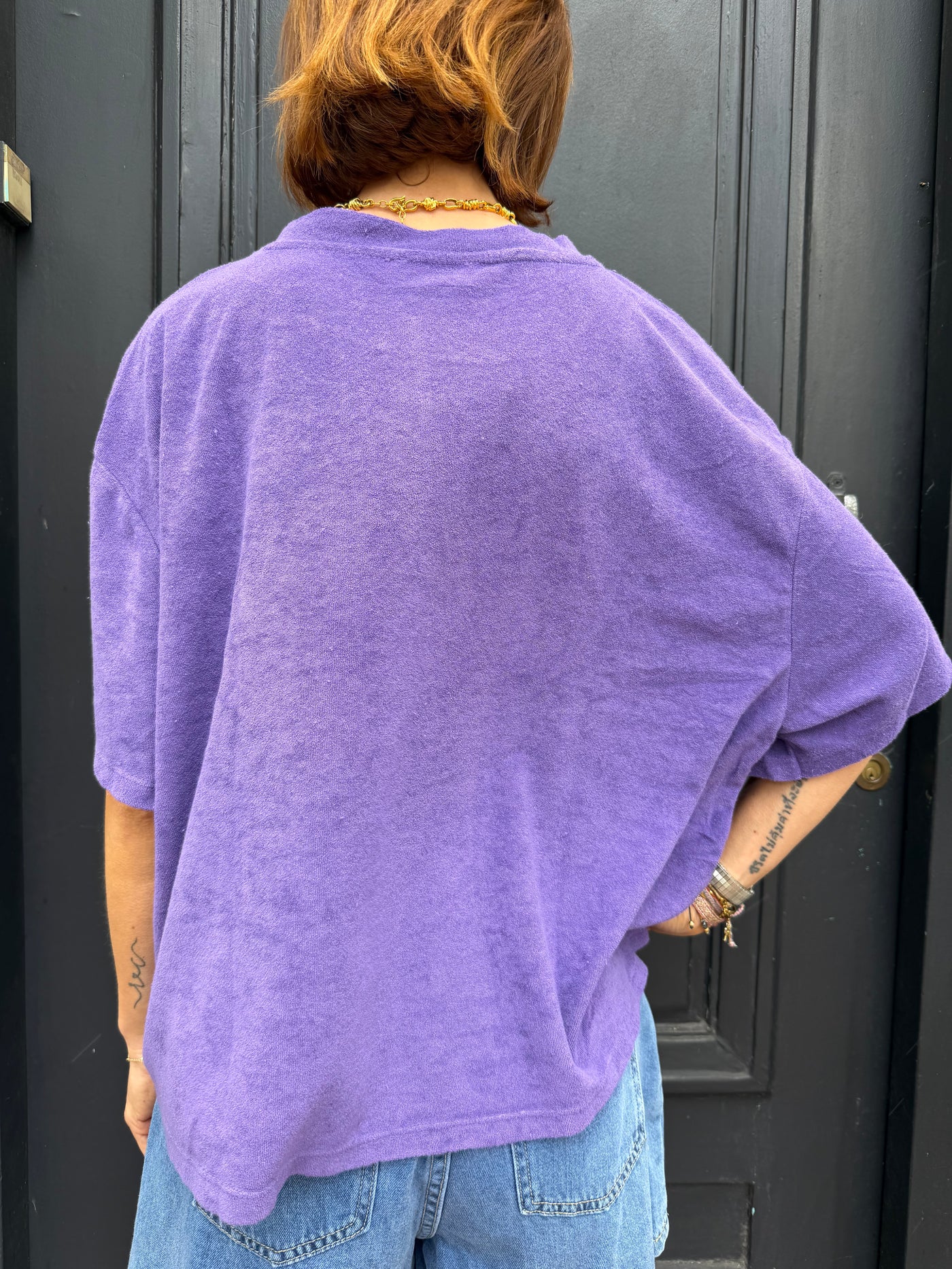T-shirt Crocus en éponge violet