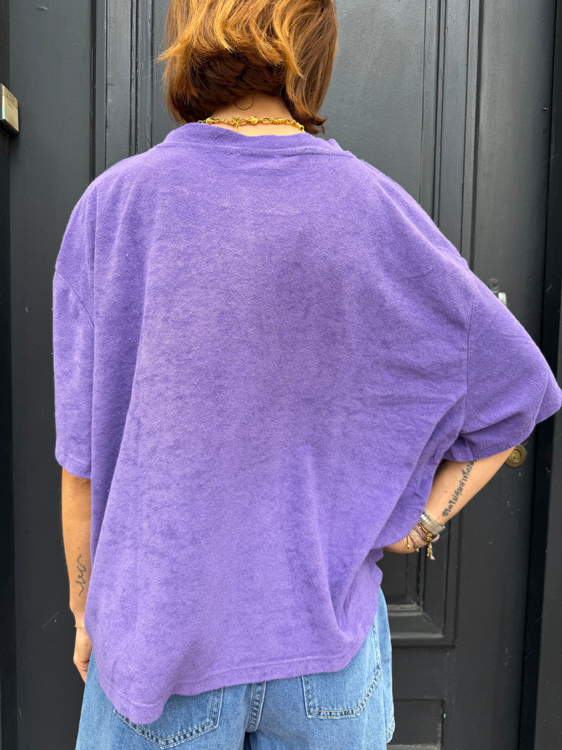 T-shirt Crocus en éponge violet