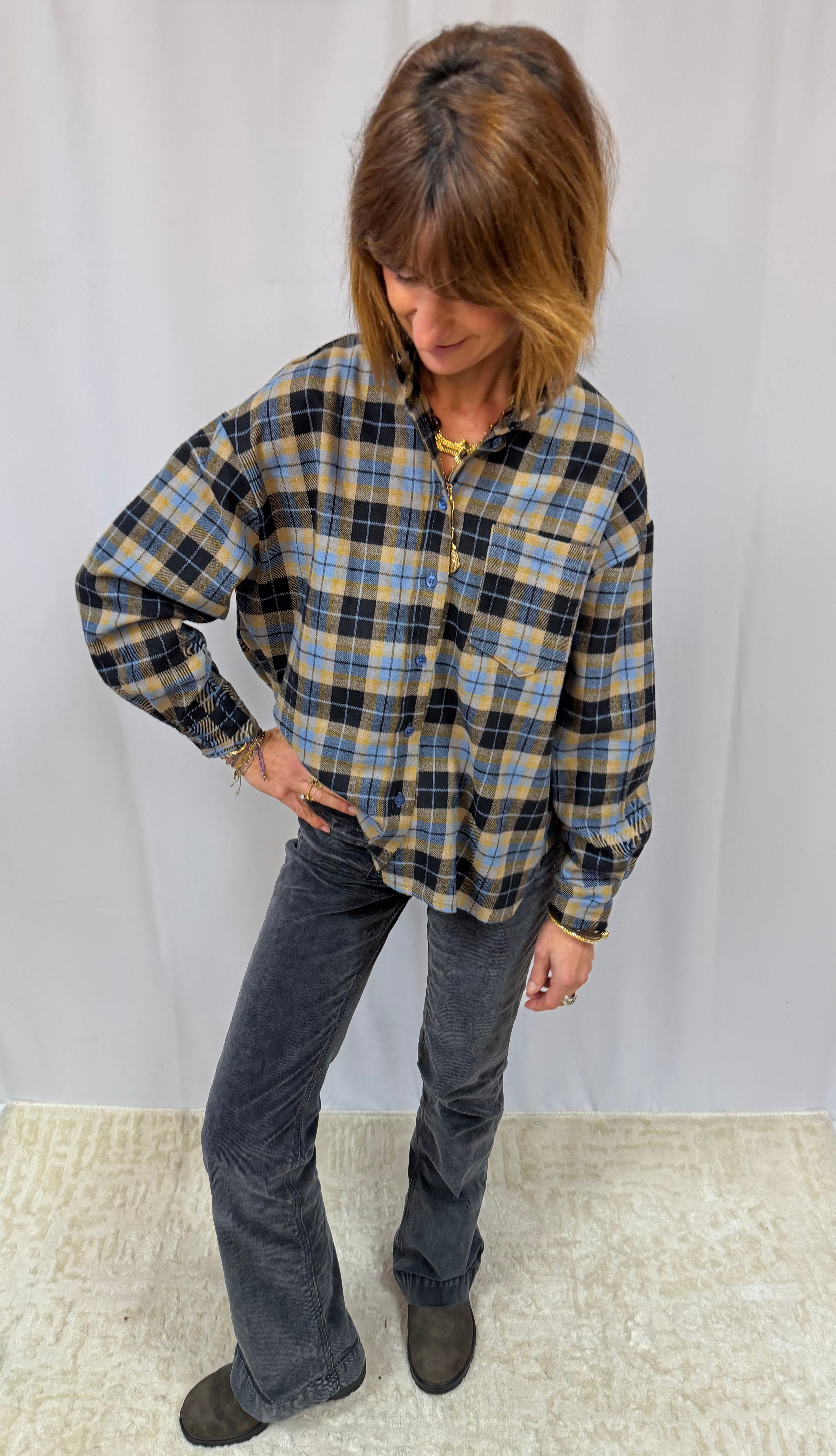 Blouse Johanna MARIUS à carreaux