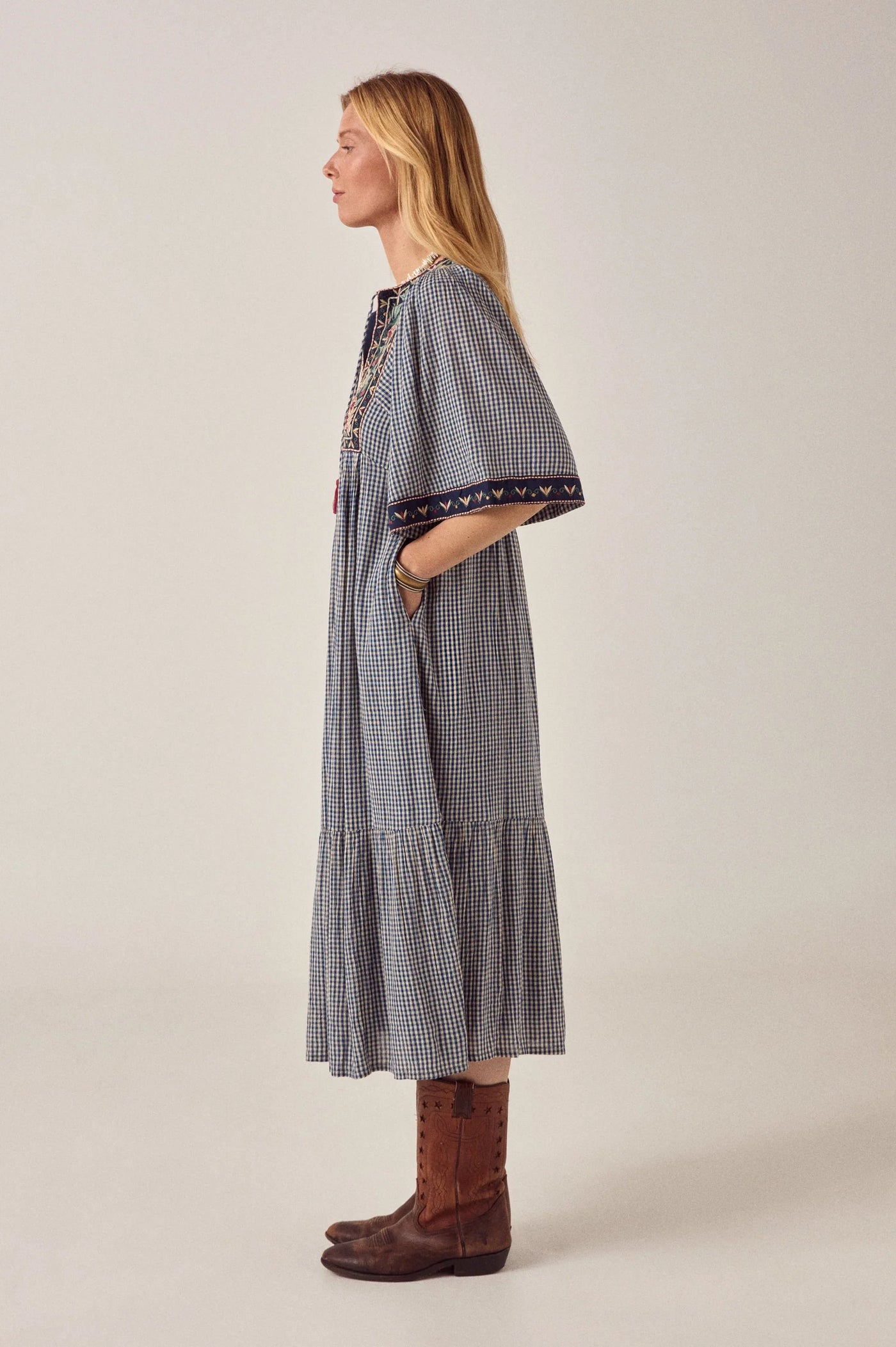 Robe Maison Hotel Augusta bleu picnic