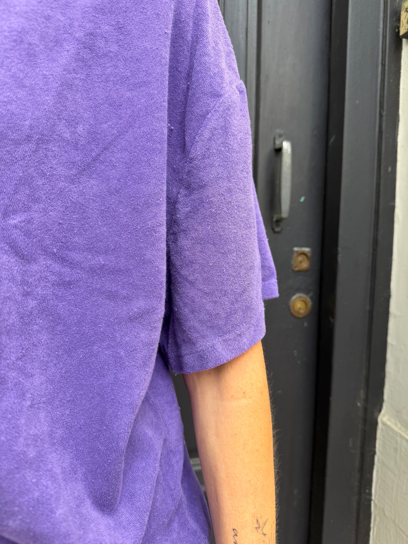 T-shirt Crocus en éponge violet