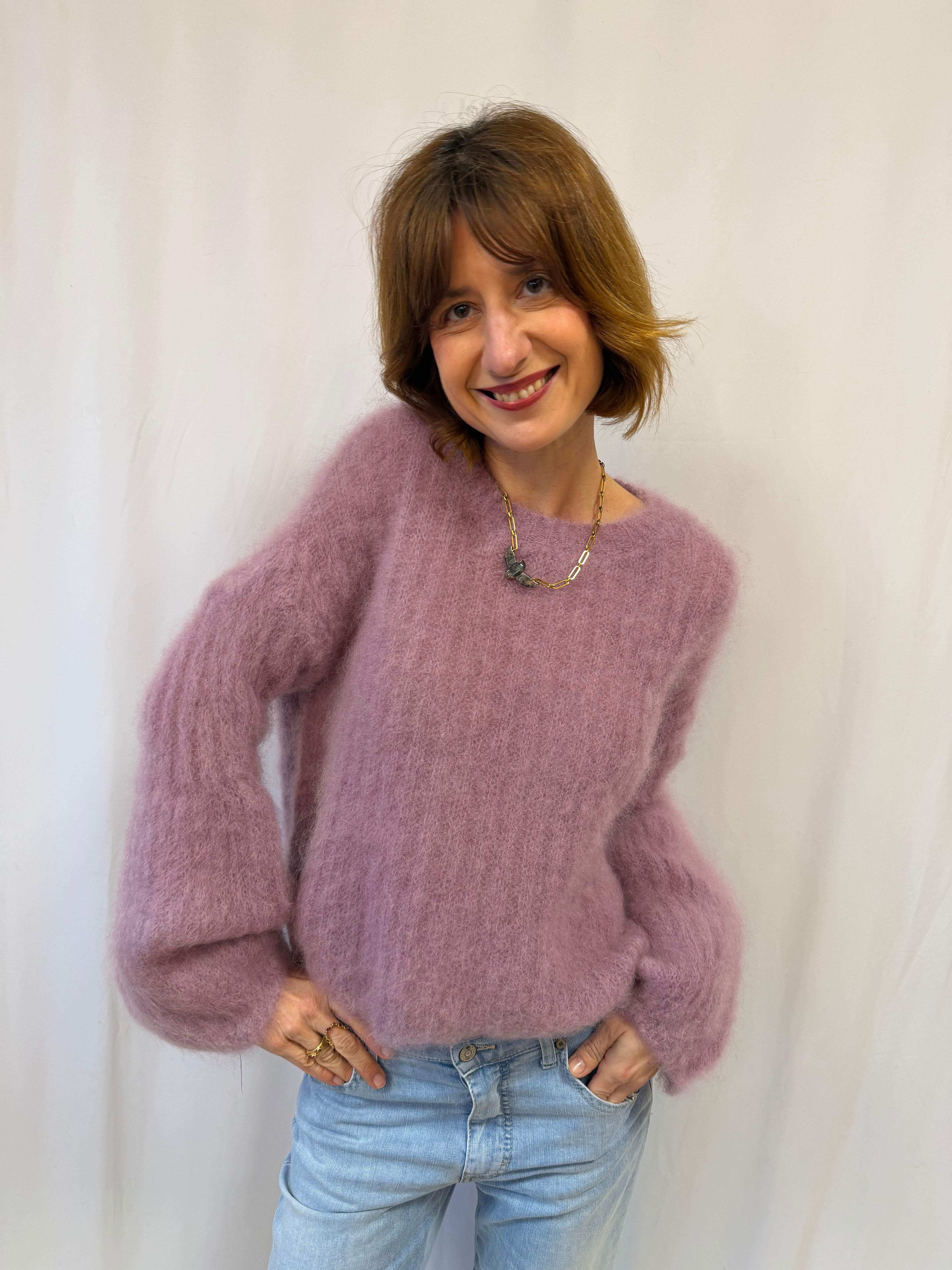 Pull BERTHE manches bouffantes