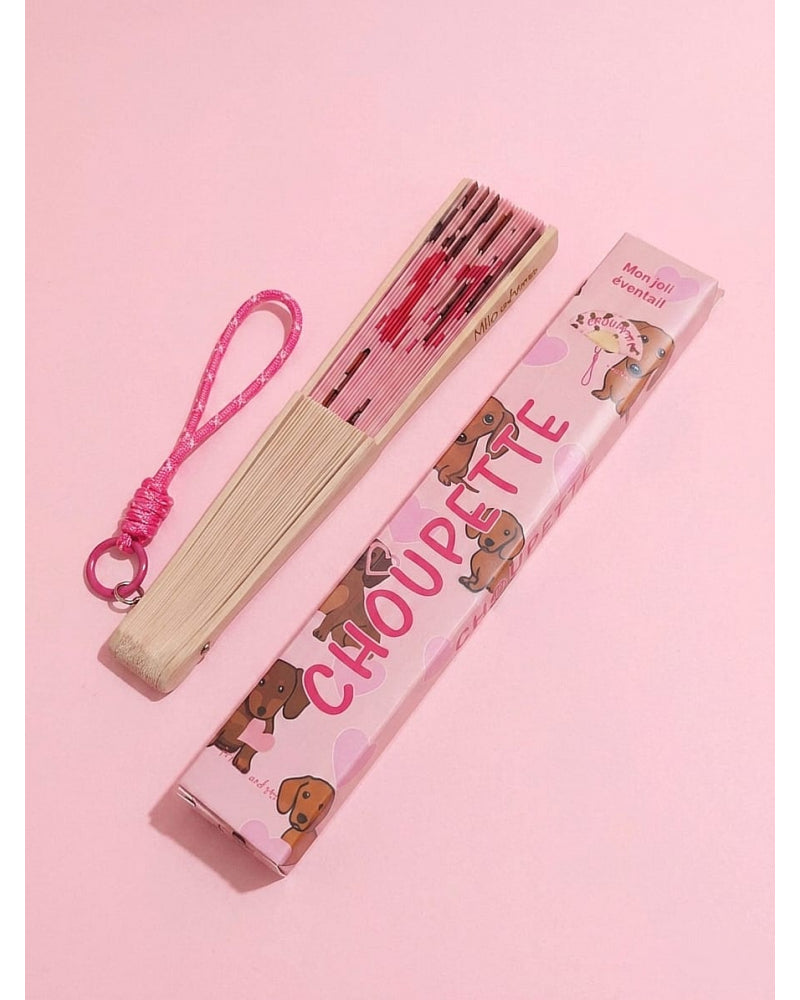 Éventail Choupette en bois