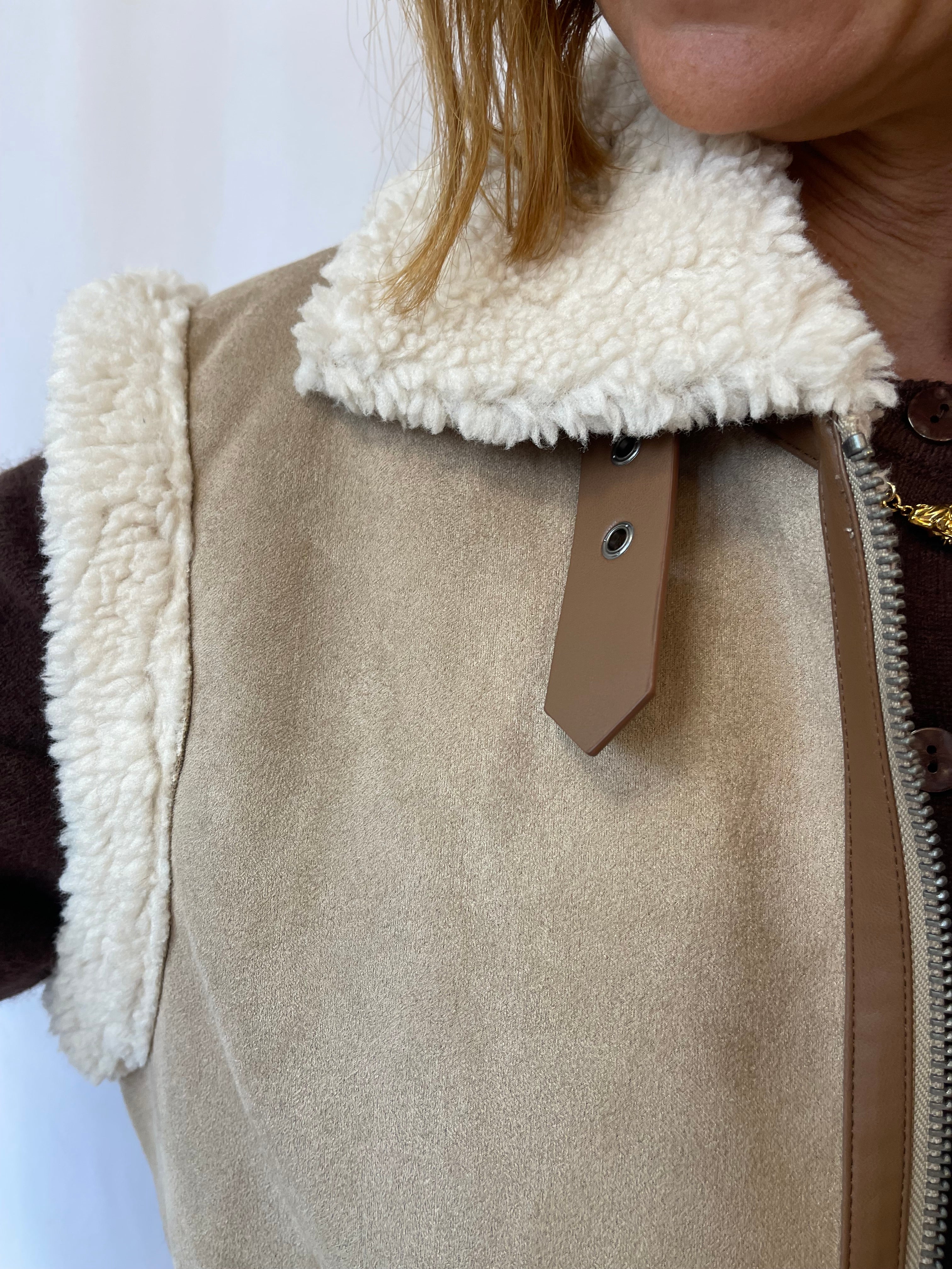 Manteau sans manches UMA Cream