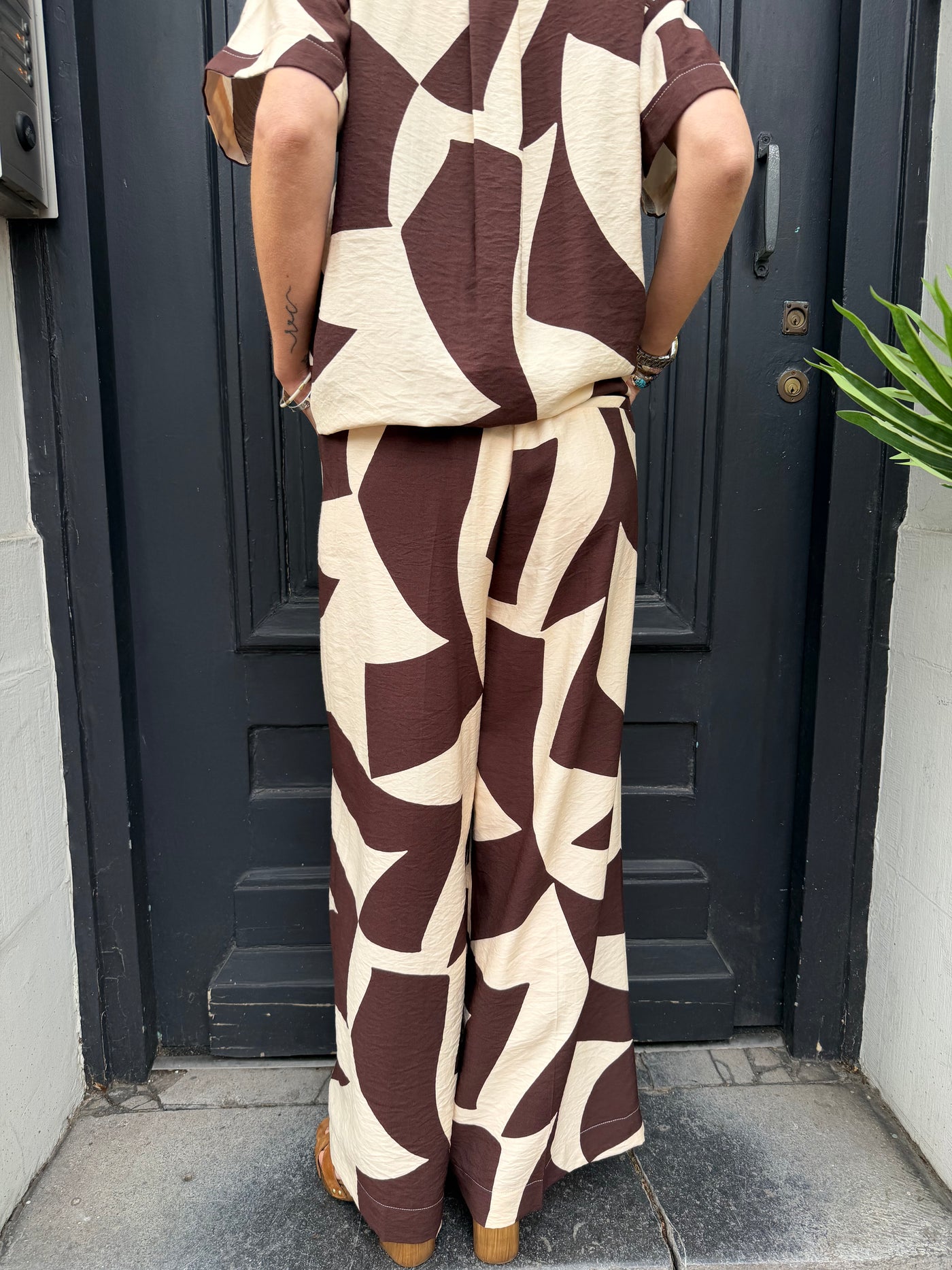 Pantalon Grace & Mila Veni imprimé géométrique