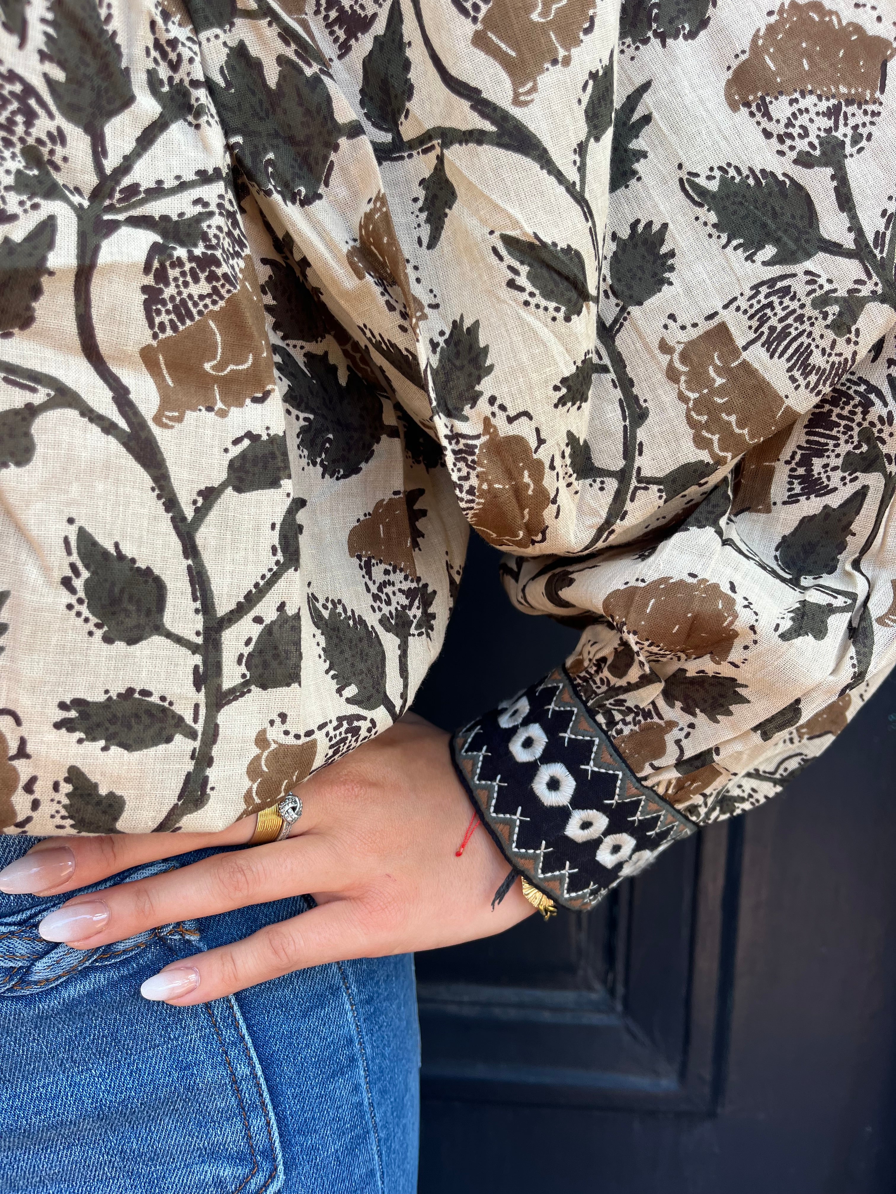 Blouse AMELIA KAKY FOREST - MAISON HOTEL