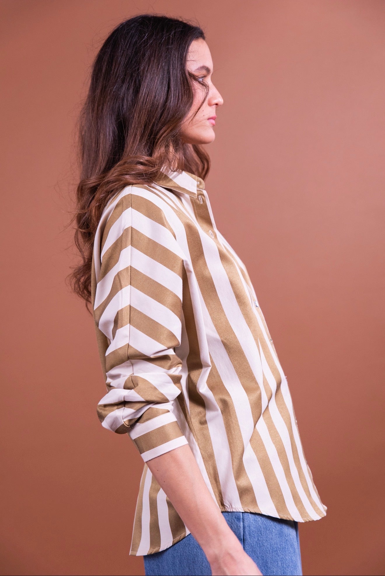 Chemise Laure + Max Callya à rayures
