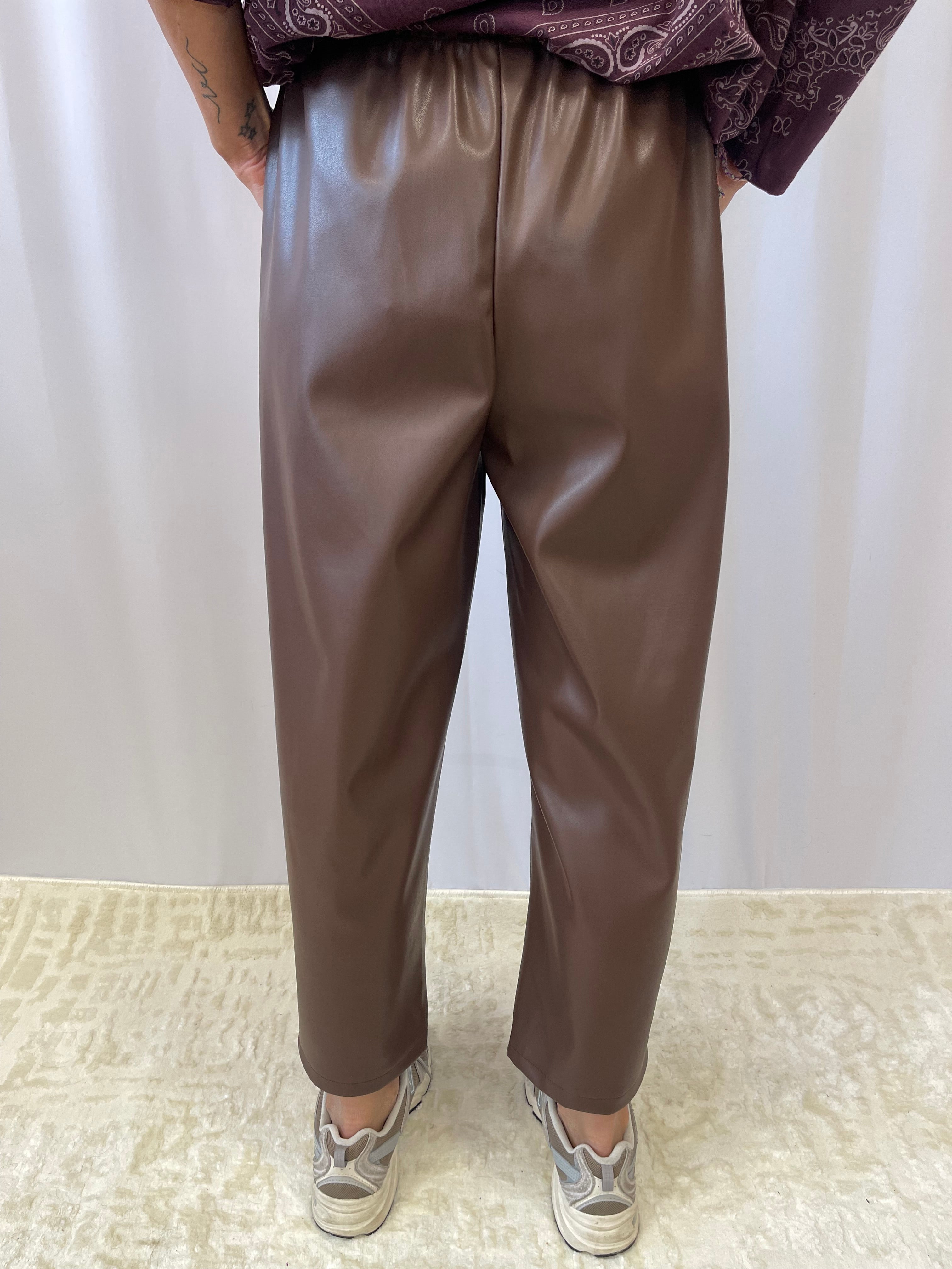 Pantalon simi cuir FAUVE Johanna