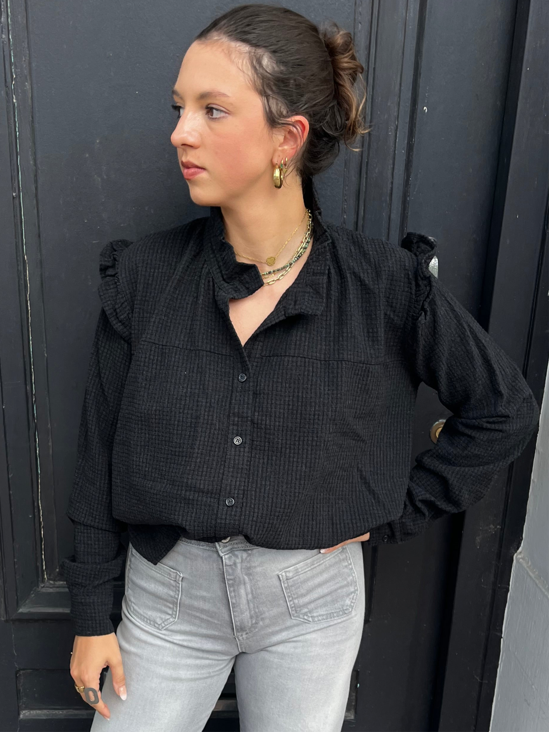 Blouse CAPUCINE ASH - MAISON HOTEL
