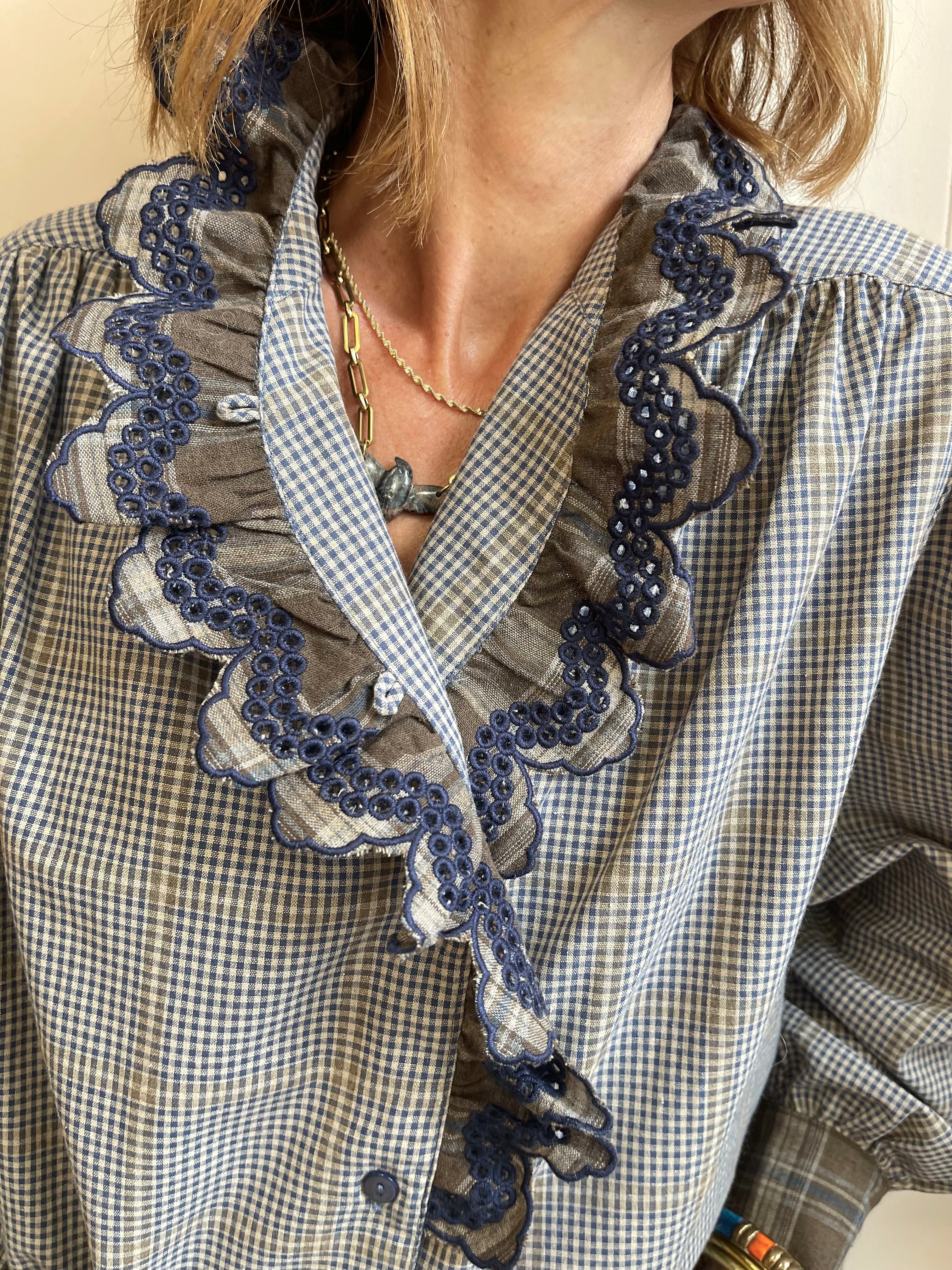 Blouse à carreaux ALYA Adoré