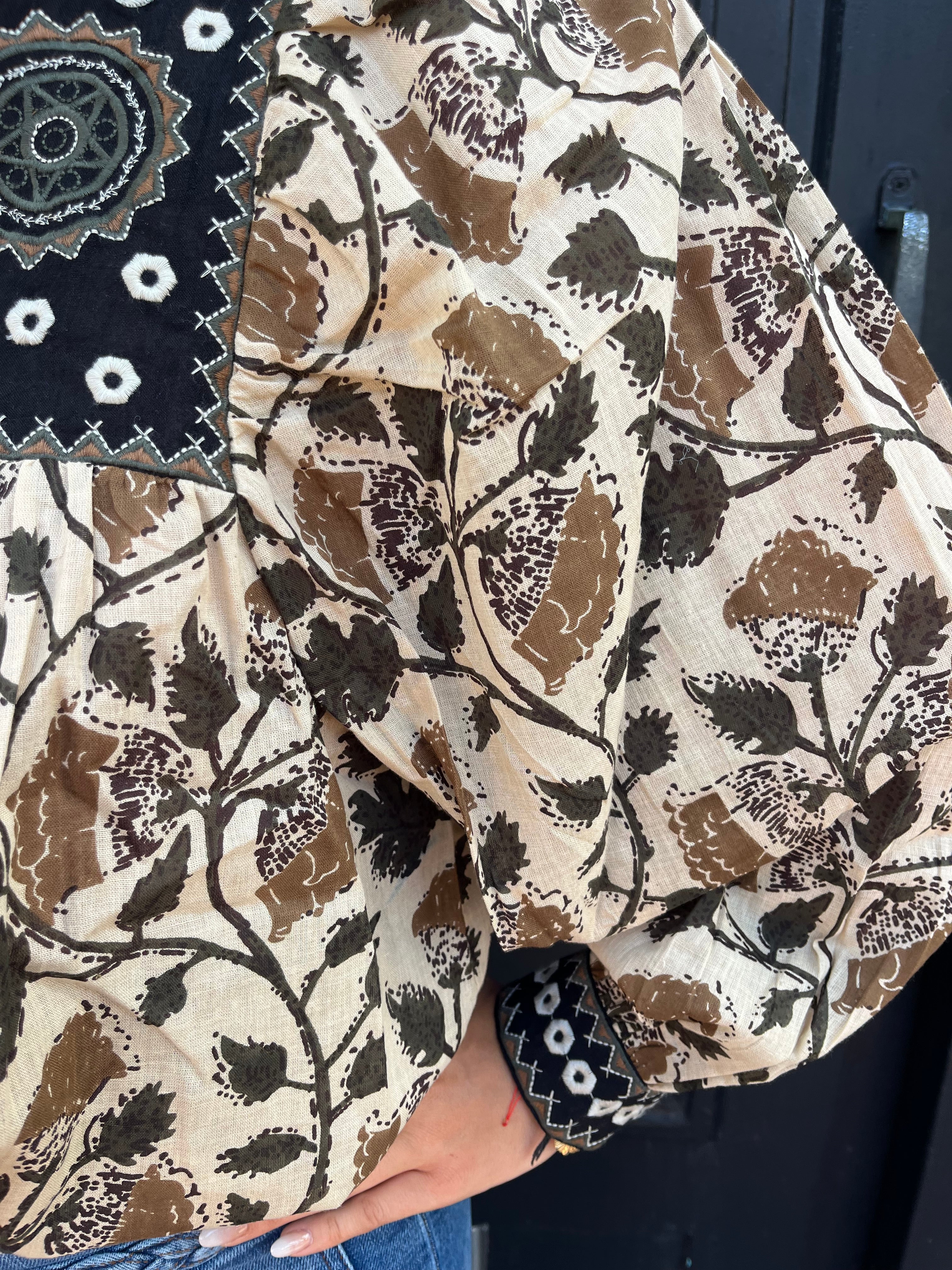 Blouse AMELIA KAKY FOREST - MAISON HOTEL