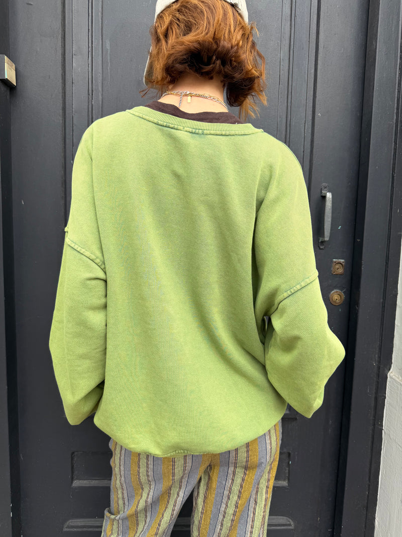 Sweat Ibiza vert pomme