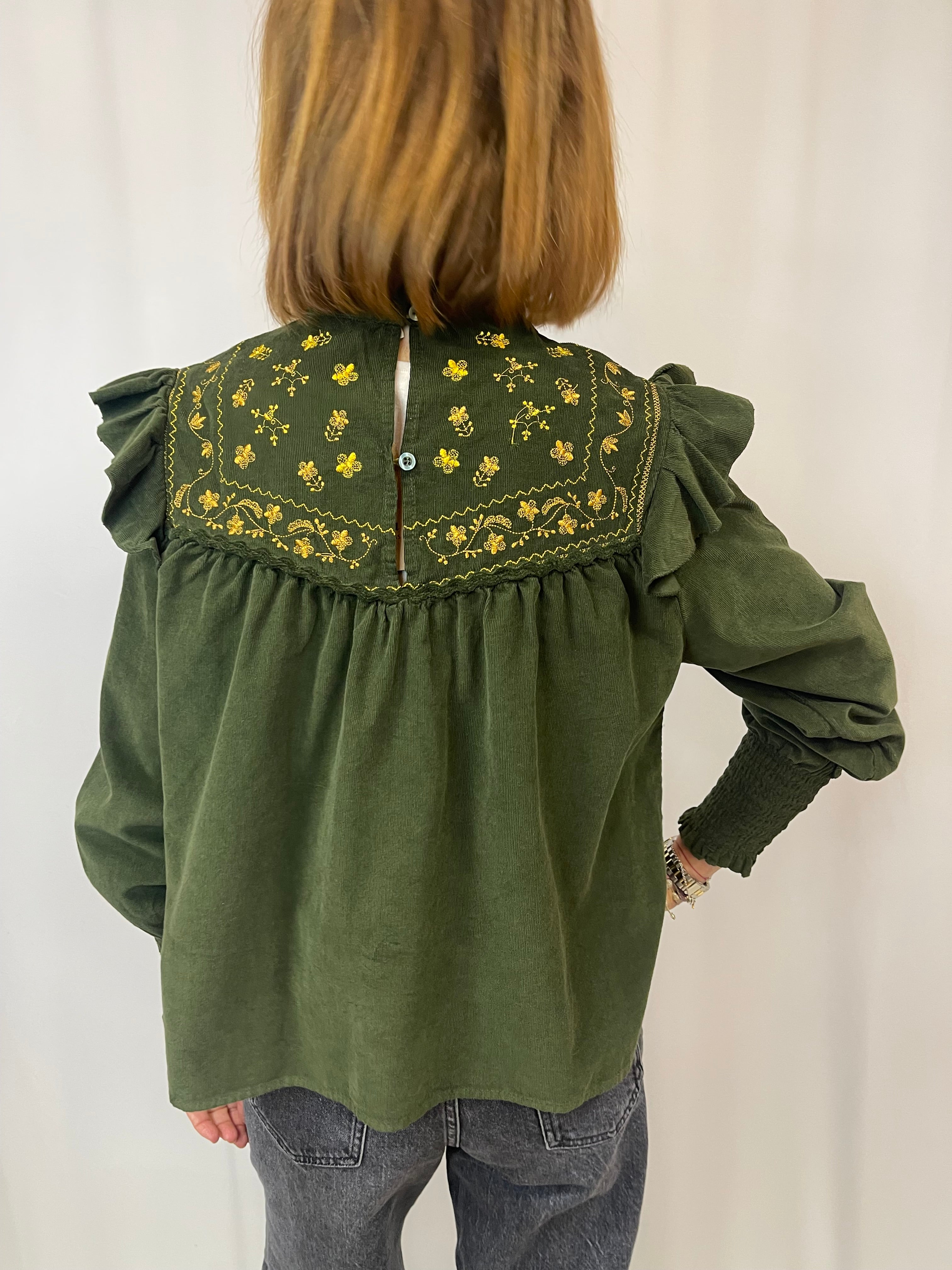 Blouse velours VICTOIRE Johanna