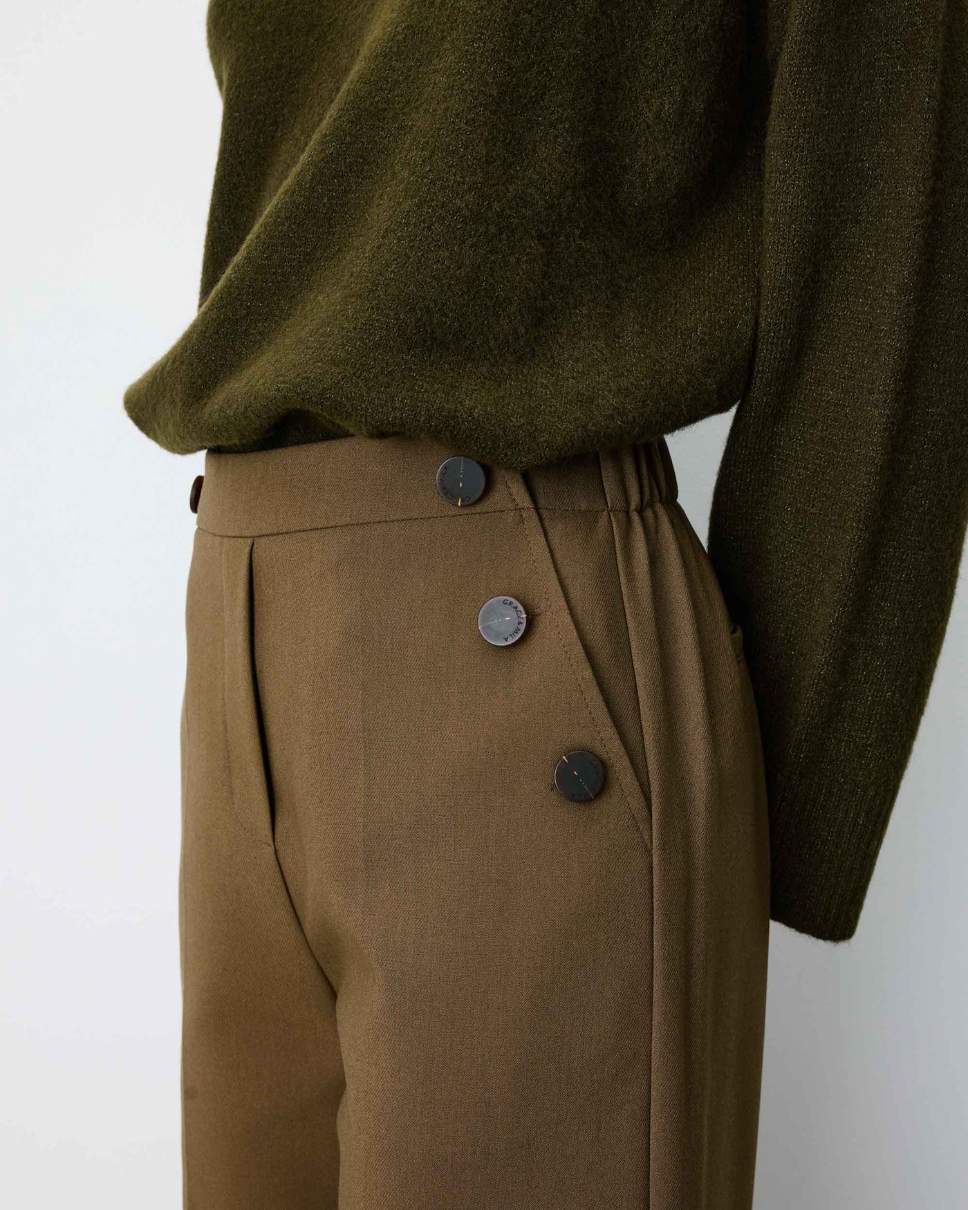 Pantalon Grace & Mila Alexander Kaki