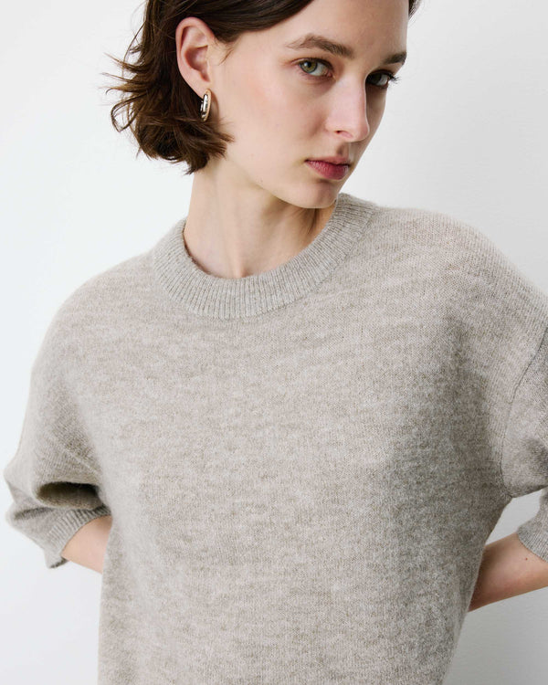 Pull GRACE & MILA Asher Oversize manches 3/4 col rond