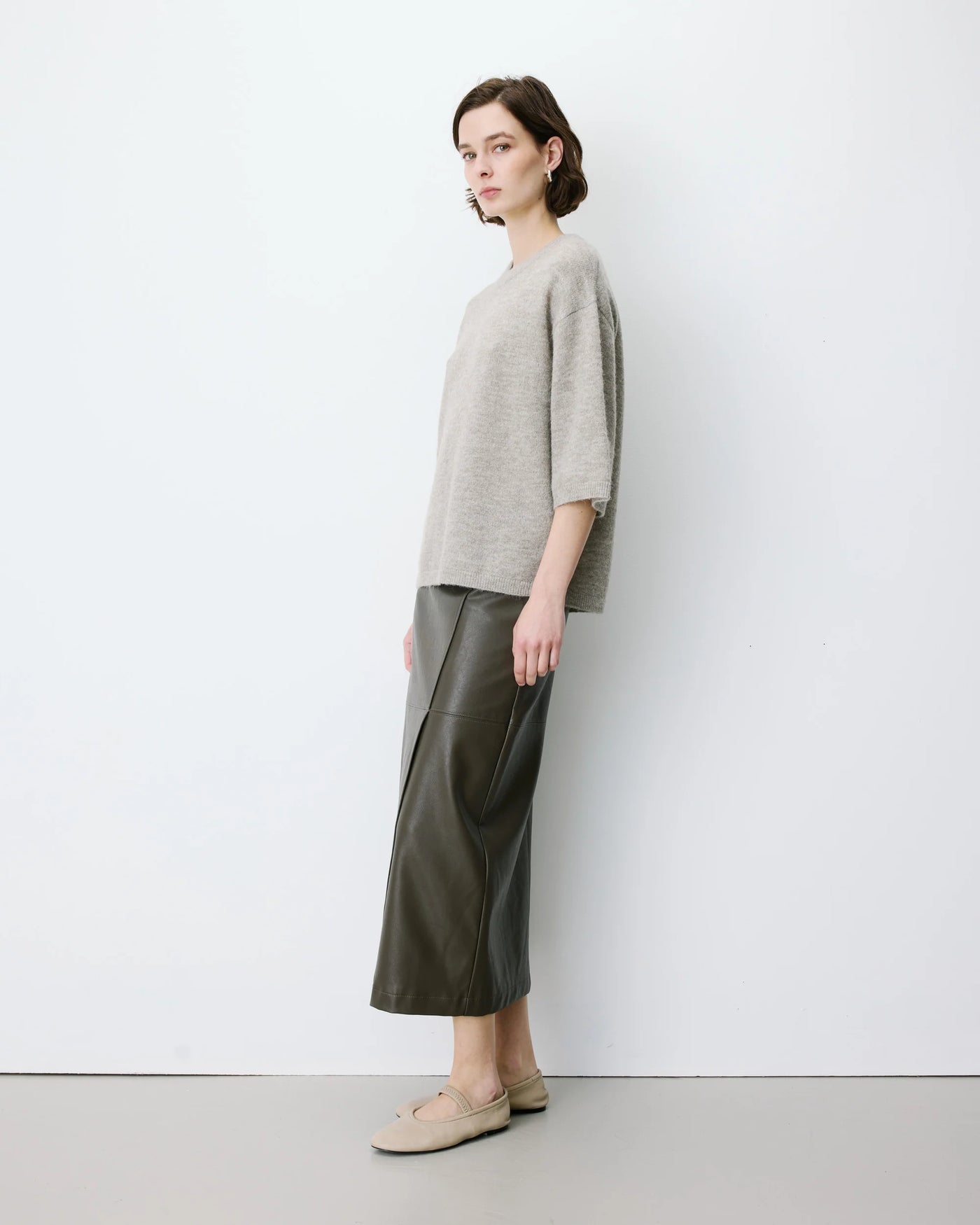 Pull manches 3/4 oversize GRACE & MILA col rond ASHER
