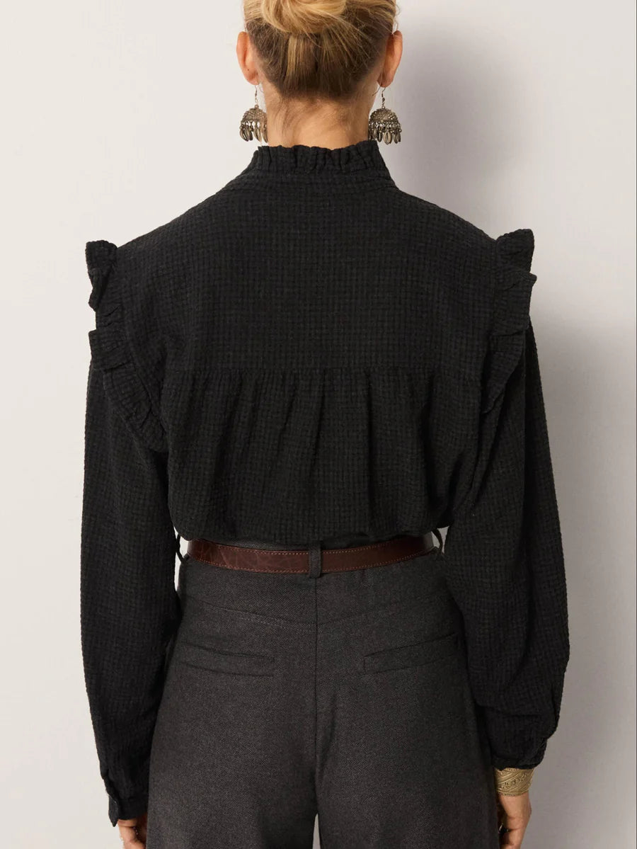 Blouse CAPUCINE ASH - MAISON HOTEL
