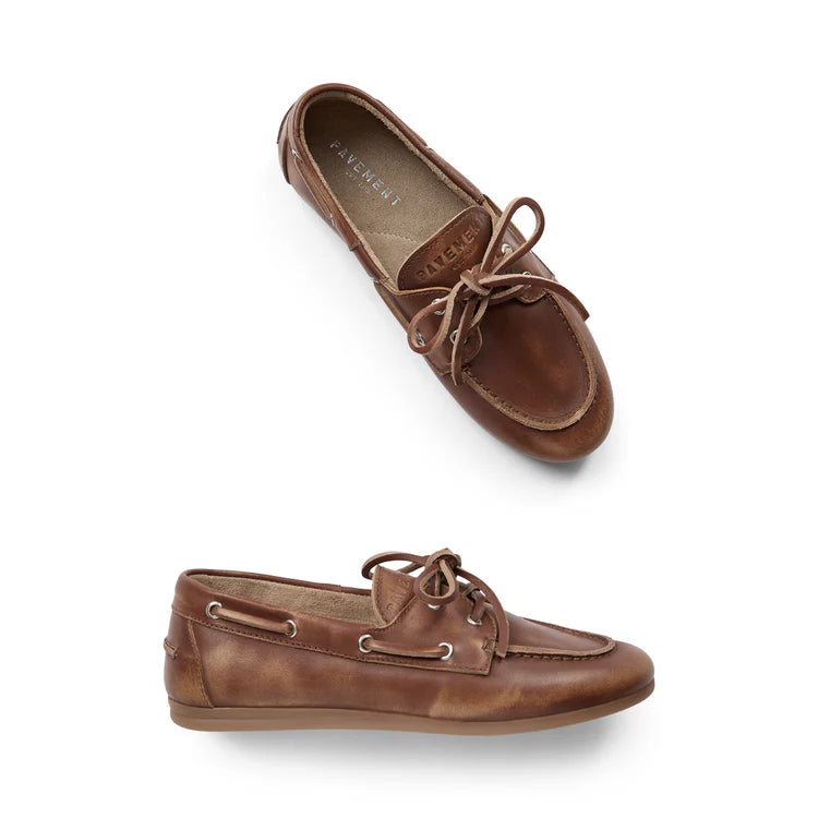 Mocassins bateau Pavement MARIN Brun