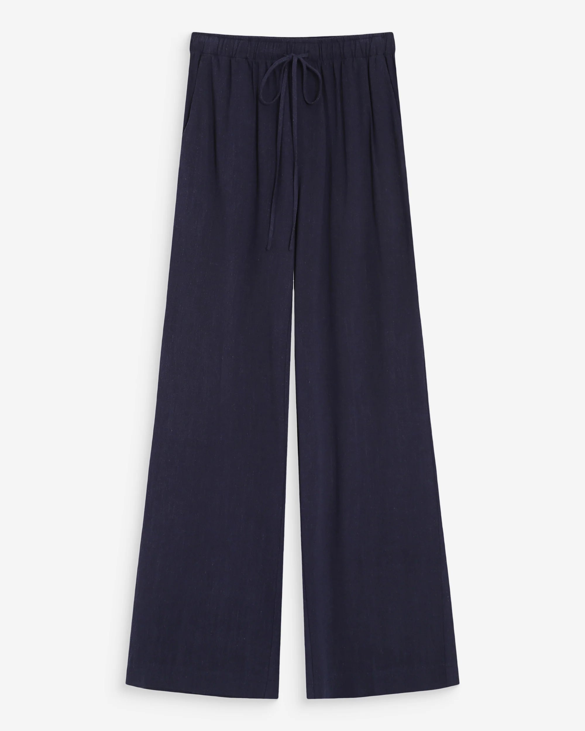 Pantalon Grace & Mila RAVEN marine en lin mélangé