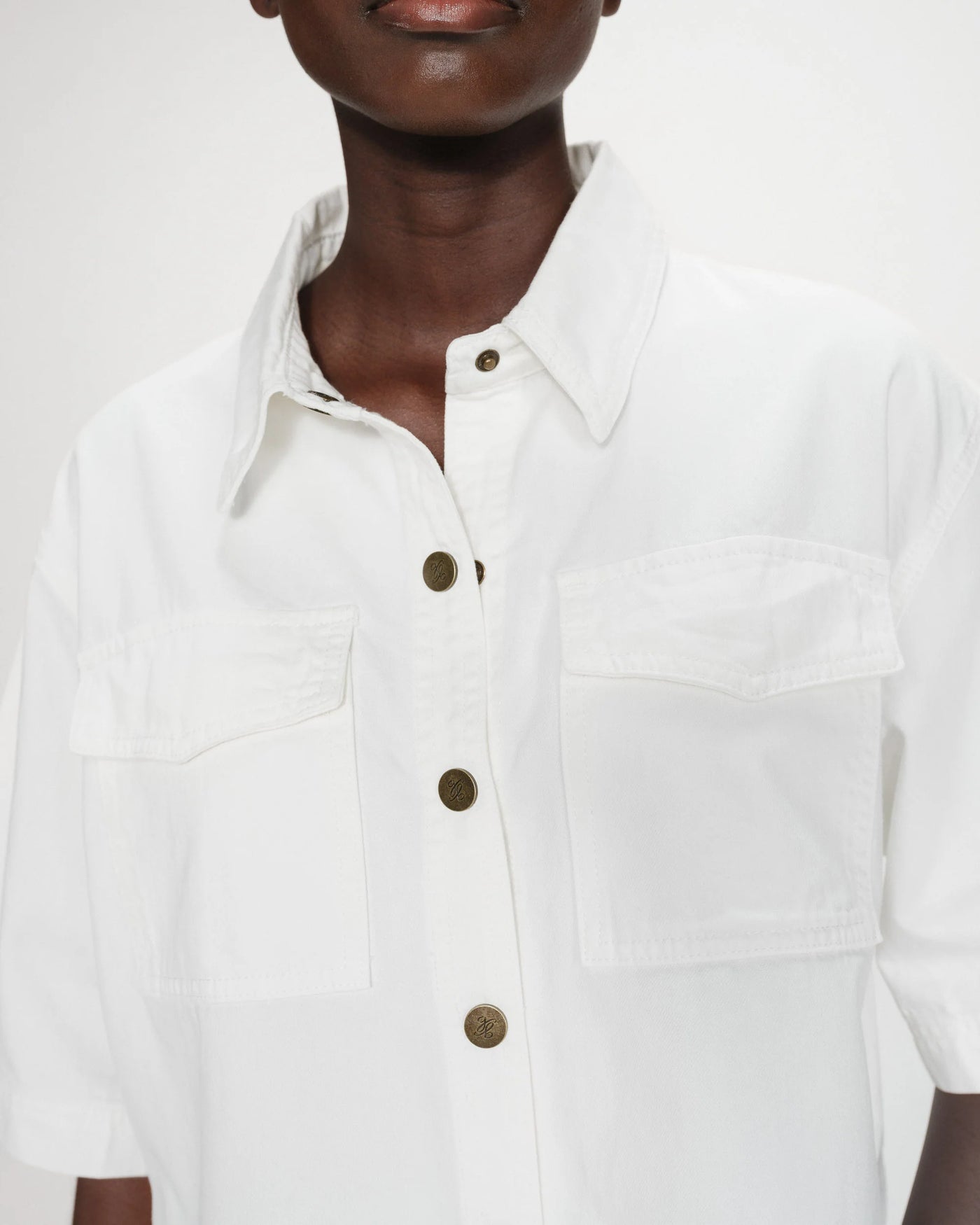 Chemise Grace & Mila Vita en jean manches 3/4