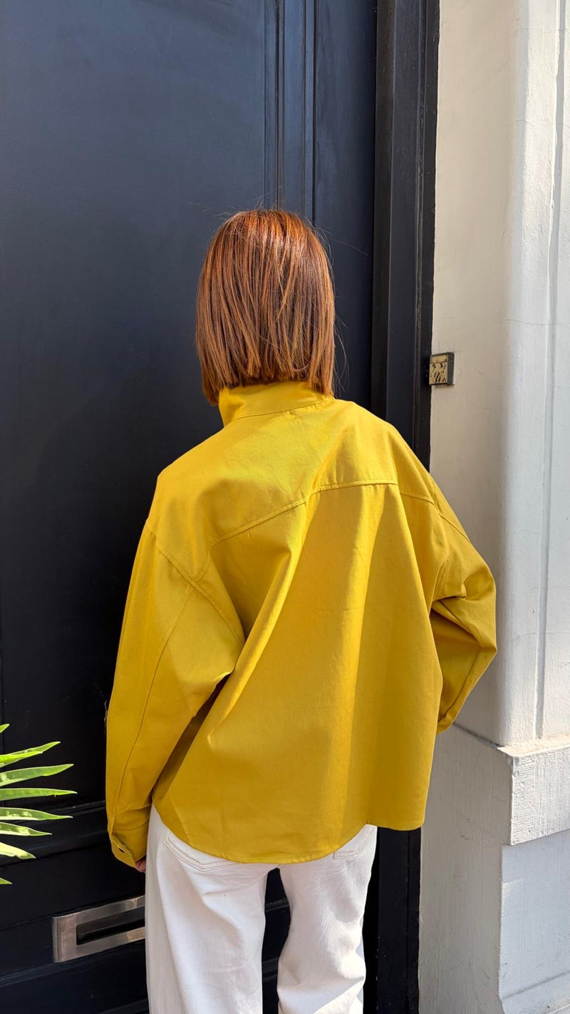 Veste Arnold courte moutarde