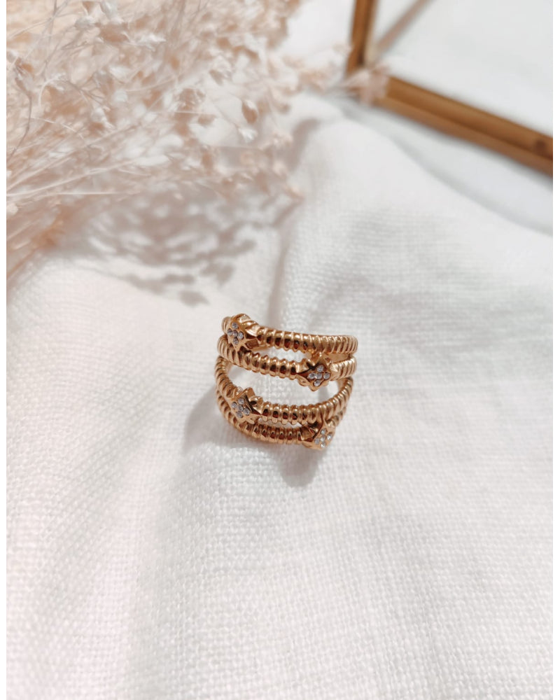 Bague constellation doré