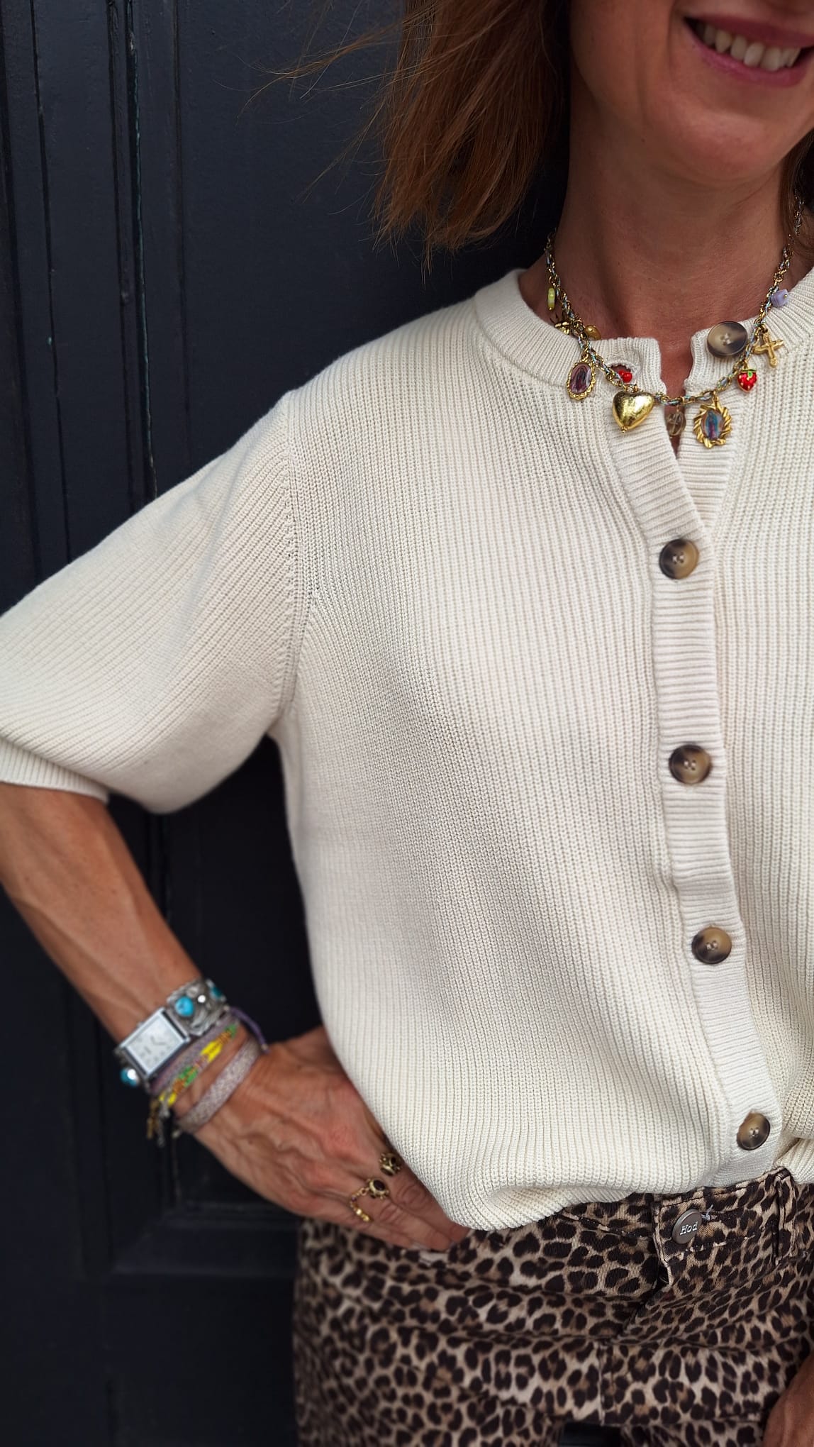 Gilet beige THAMIRA Msch