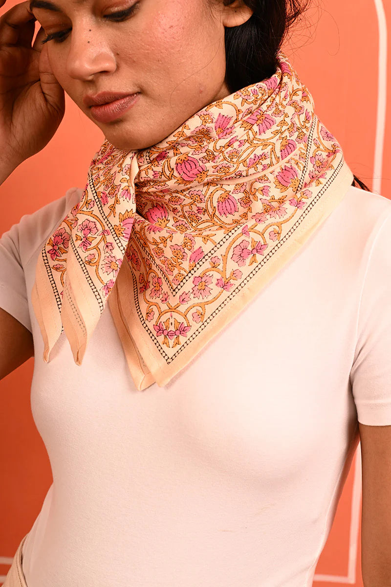 Foulard Byzantine Grand Tulipa rose