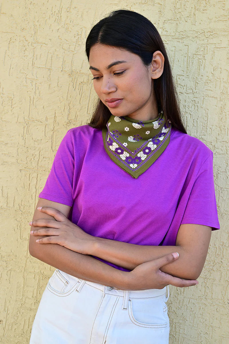 Foulard Byzantine Petit Anastase Olive