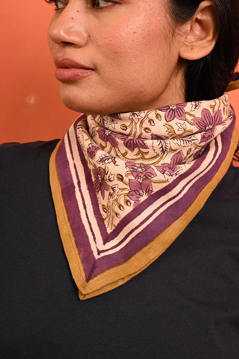 Foulard Byzantine Petit Helios écru