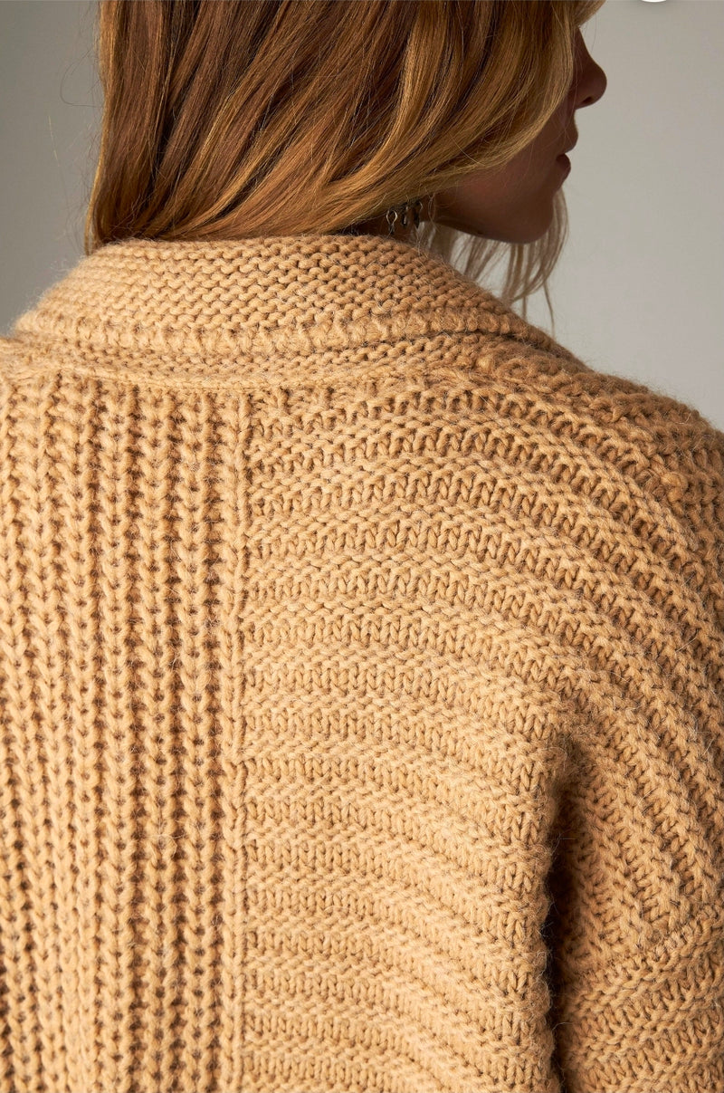 Cardigan Maison Hotel Elsa Caramel