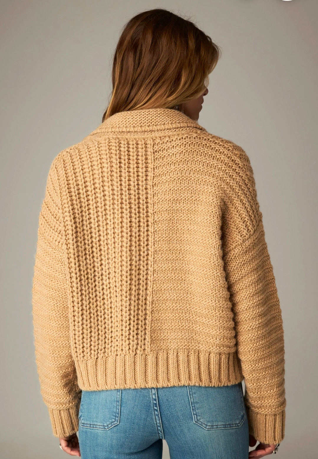 Cardigan Maison Hotel Elsa Caramel