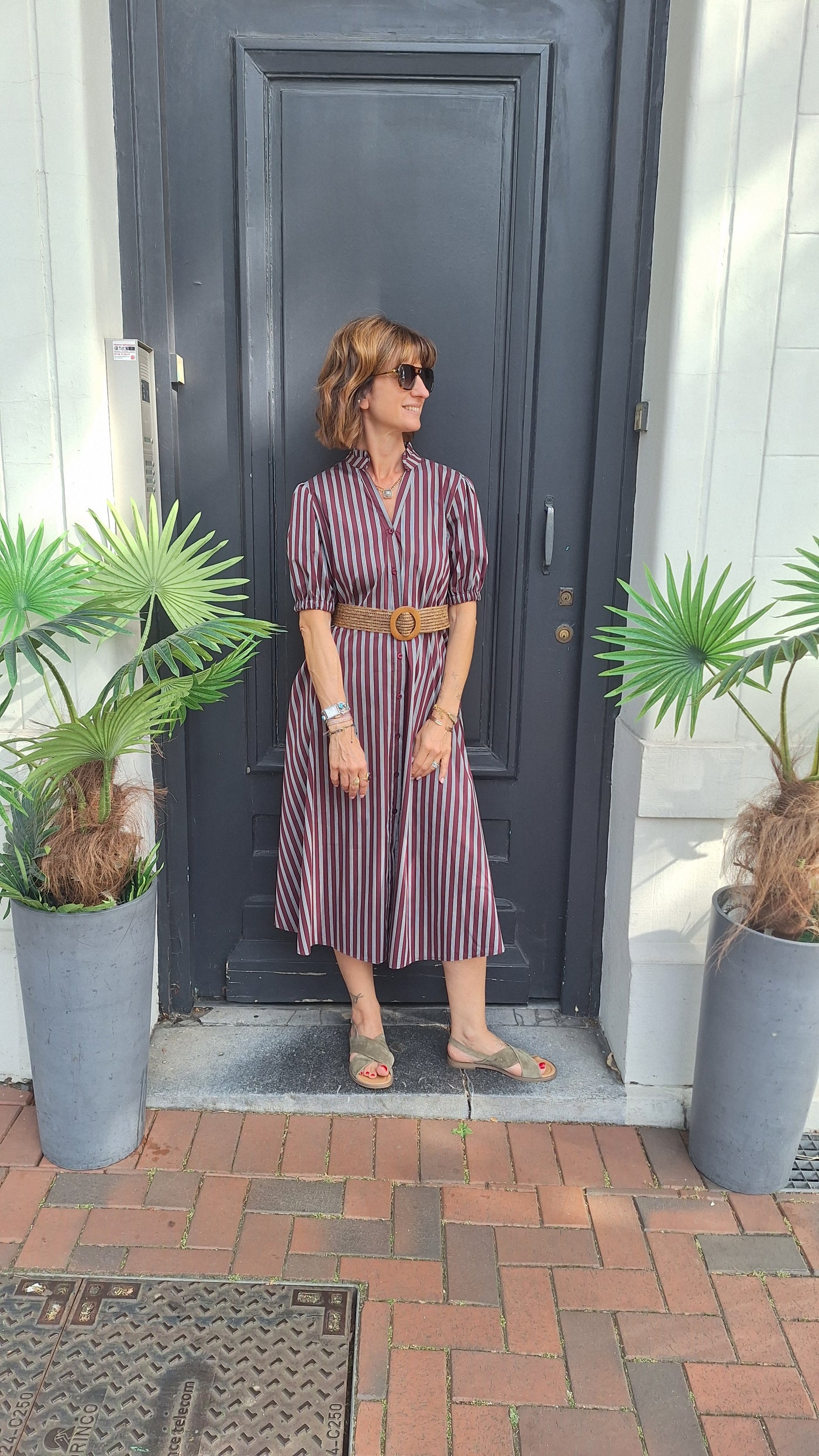 Robe mi longue en coton LAURIE by Margot
