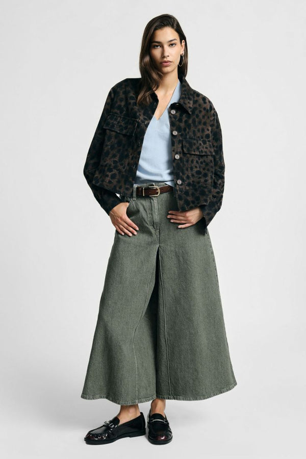 Jupe culotte Please JONAS en Jean Verde