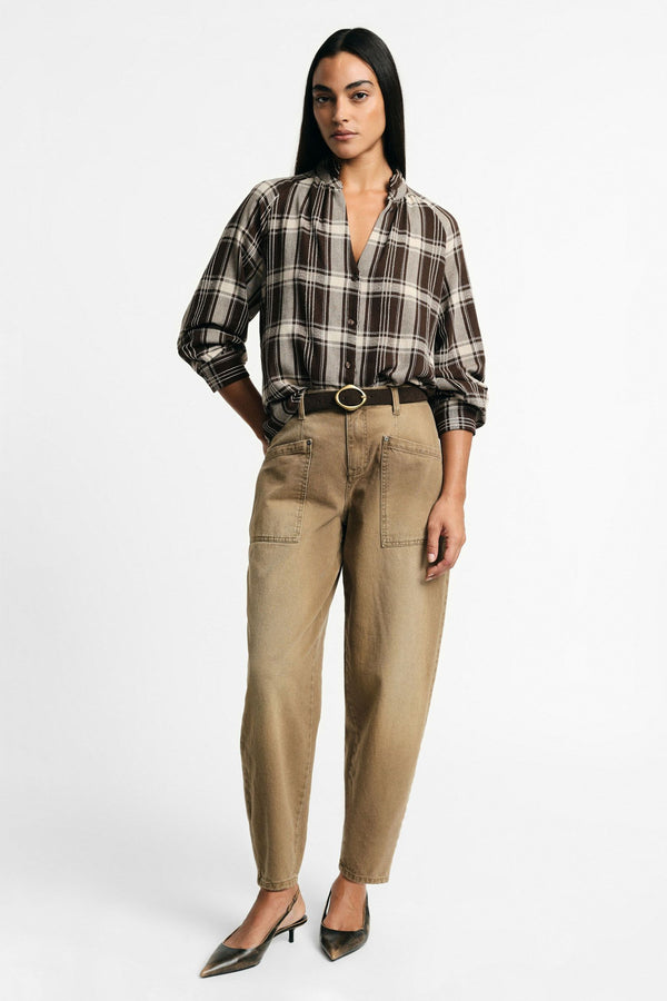 pantalon Please barrel Bobby en toile