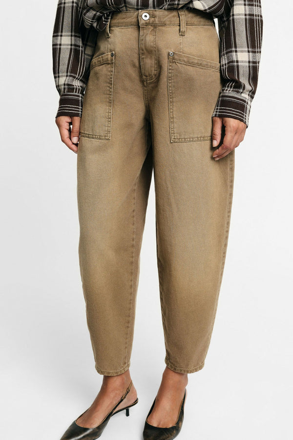 pantalon Please barrel Bobby en toile
