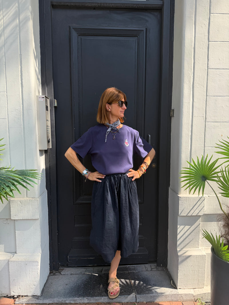 T-shirt Johanna Mera avec foulard Vichy