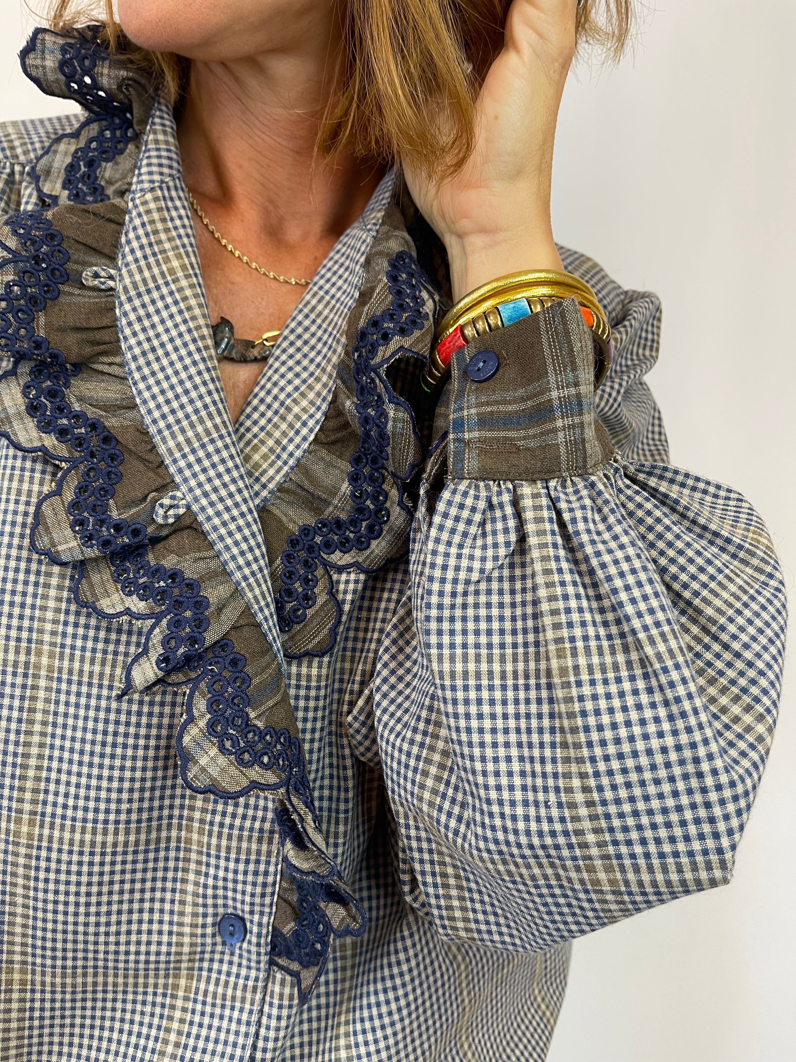 Blouse à carreaux ALYA Adoré