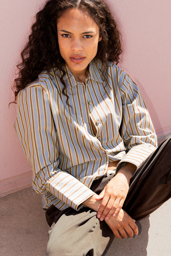 Chemise Laure + Max Cecilia à rayures en coton