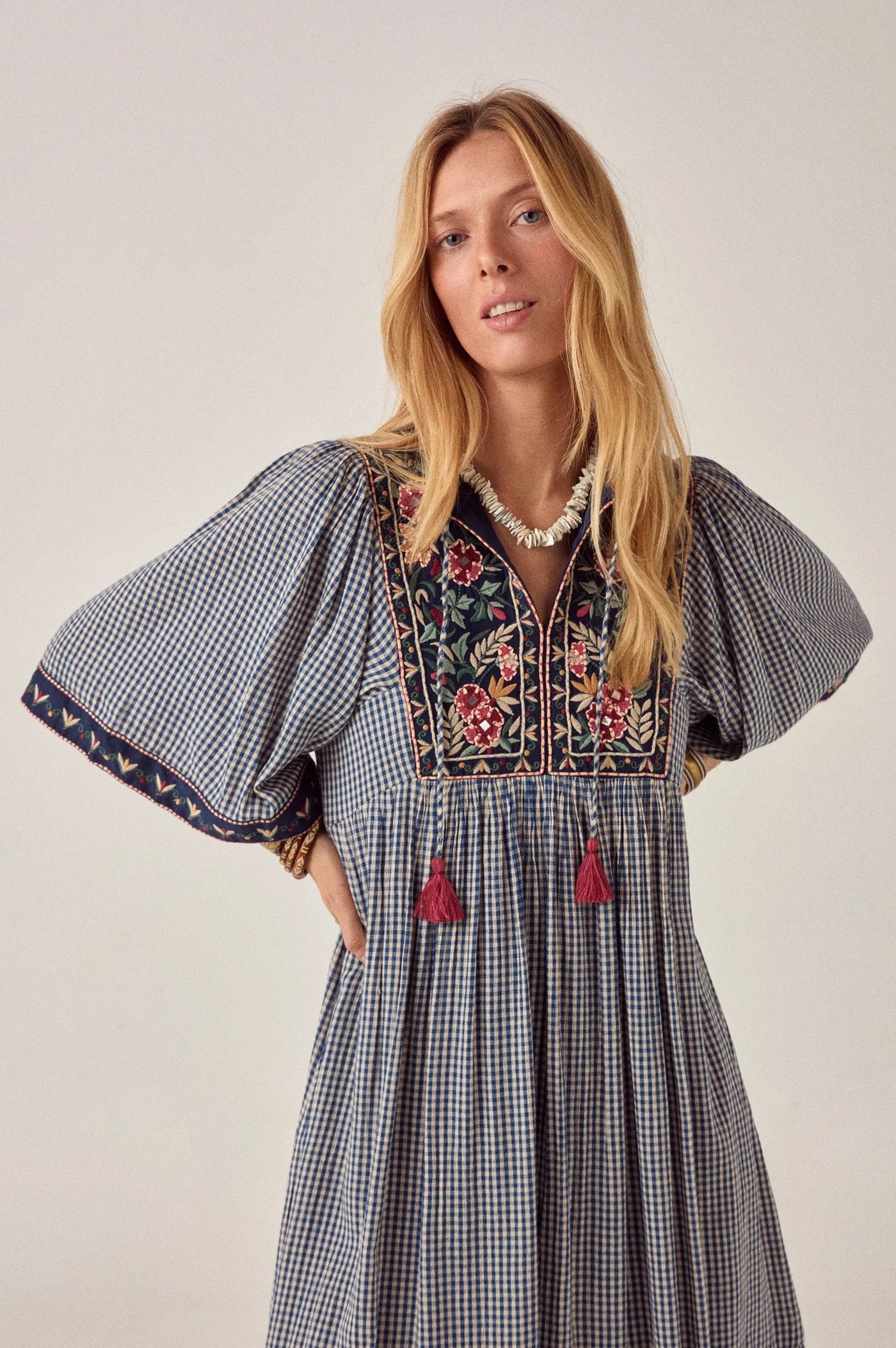 Robe Maison Hotel Augusta bleu picnic