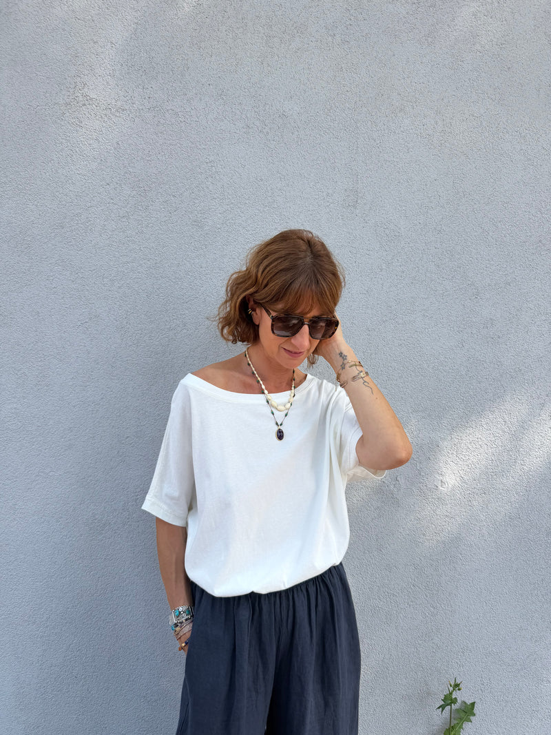 T-shirt Johanna Tea col bateau