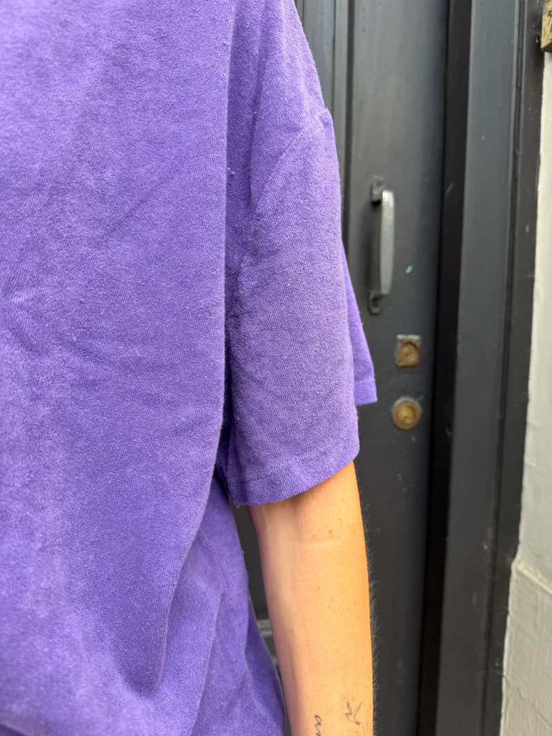 T-shirt Crocus en éponge violet