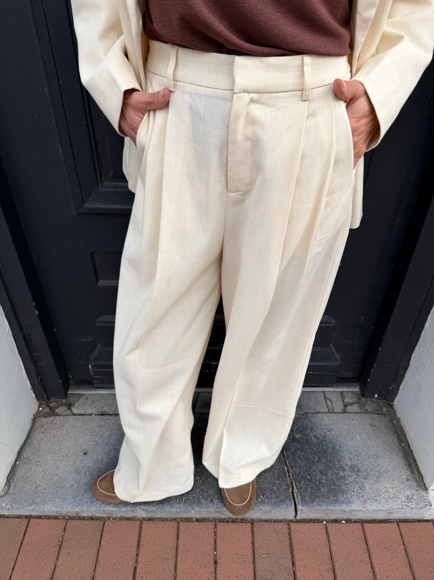Pantalon Grace & Mila VERY vanille en lin