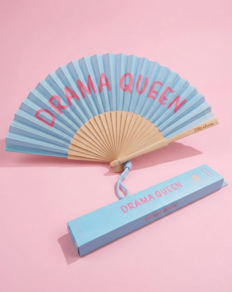 Éventail Drama Queen en bois