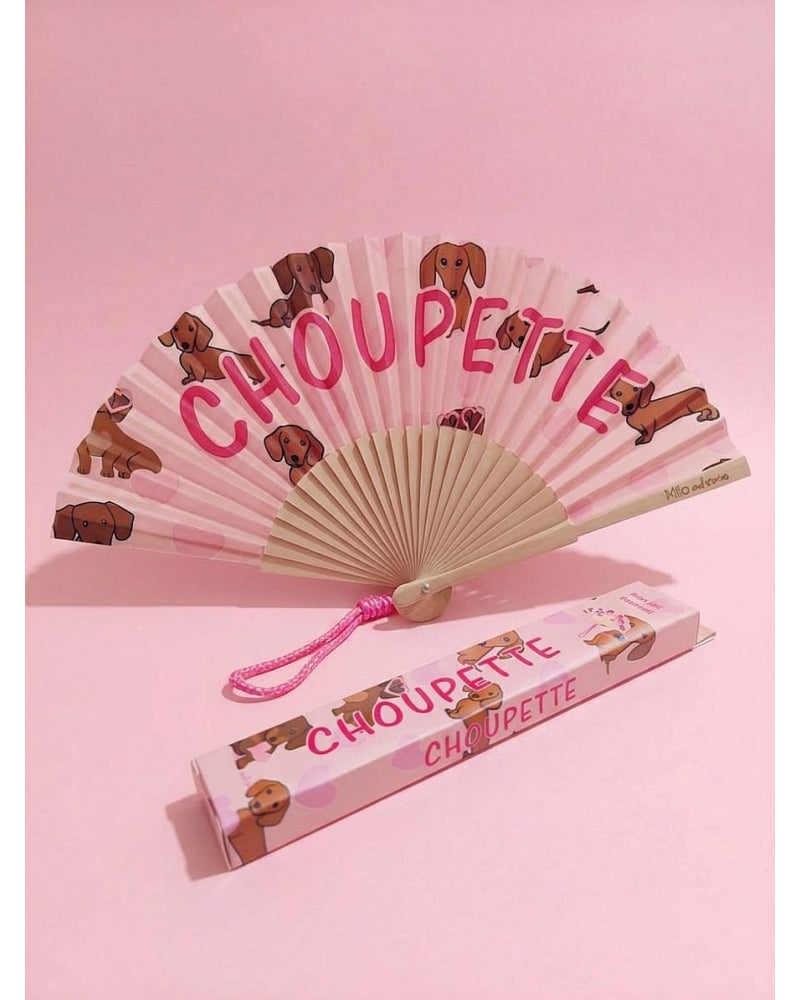 Éventail Choupette en bois