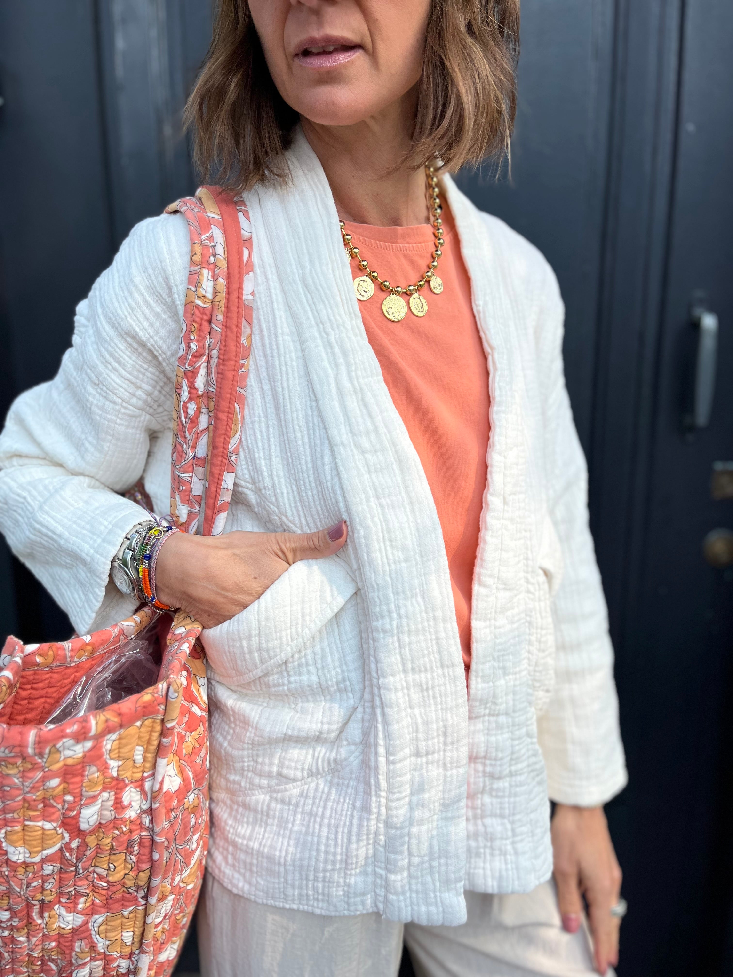 Veste en gaz de coton CAMILLE
