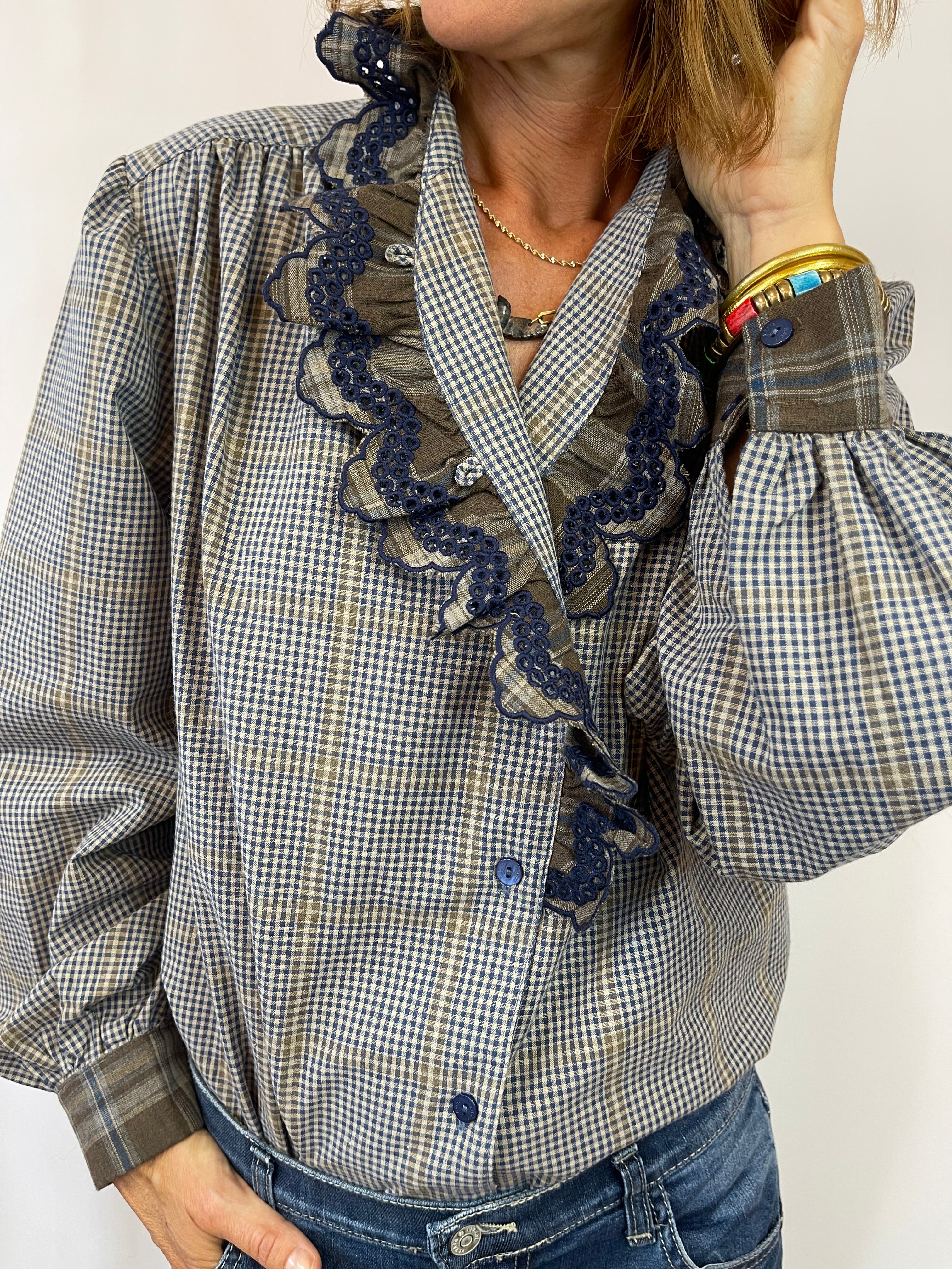 Blouse à carreaux ALYA Adoré