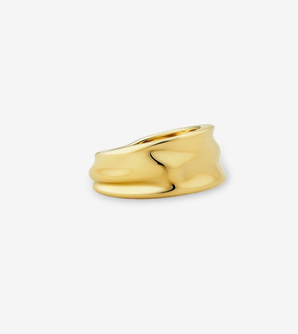 Bague d’oreille Billion Avenue molten ara small Earcuff gold