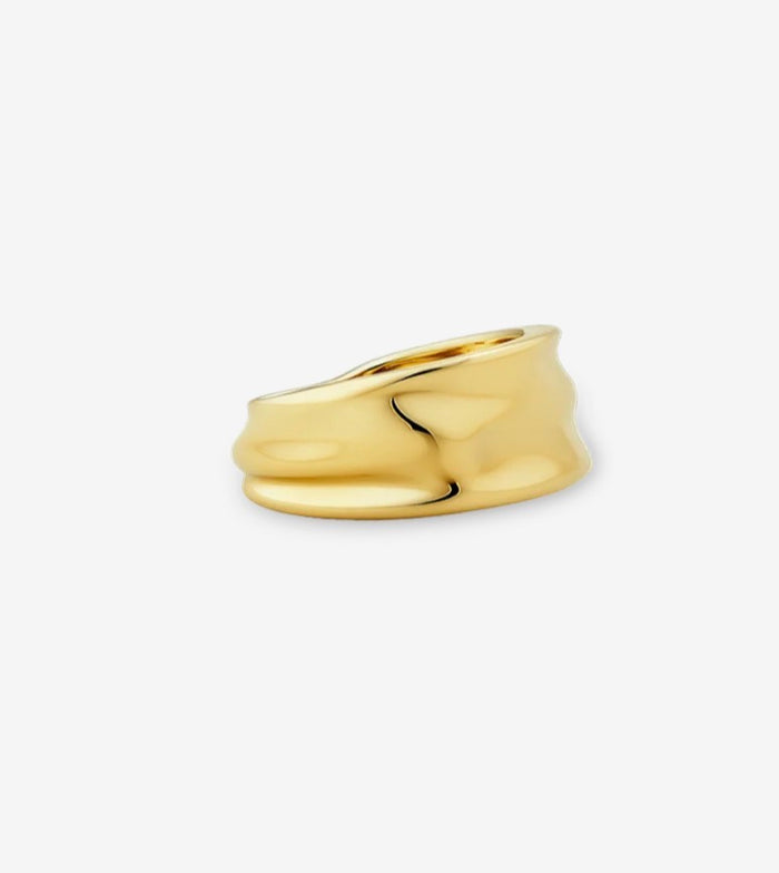 Bague d’oreille Billion Avenue molten ara small Earcuff gold