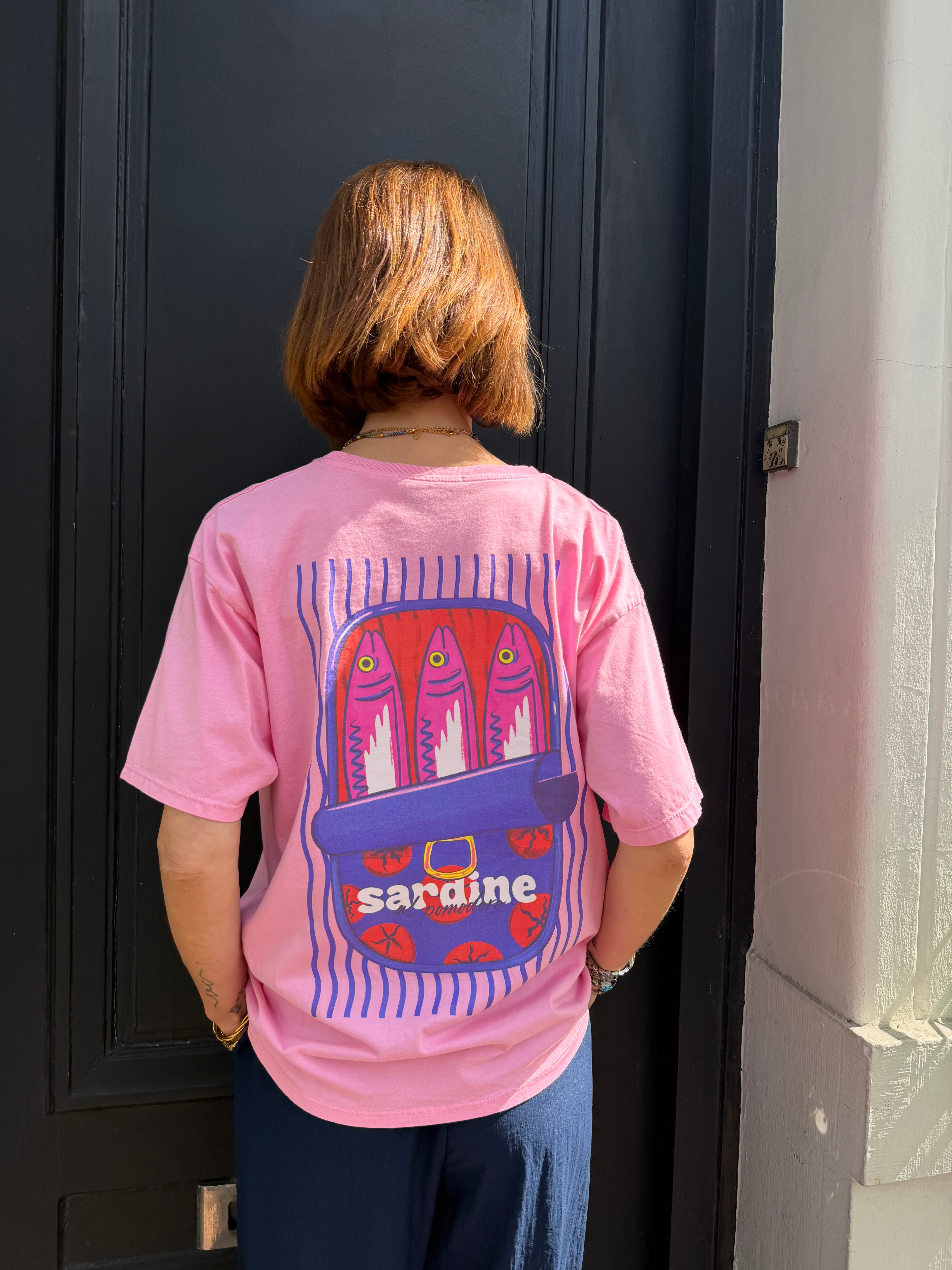 T-shirt Sardine rose